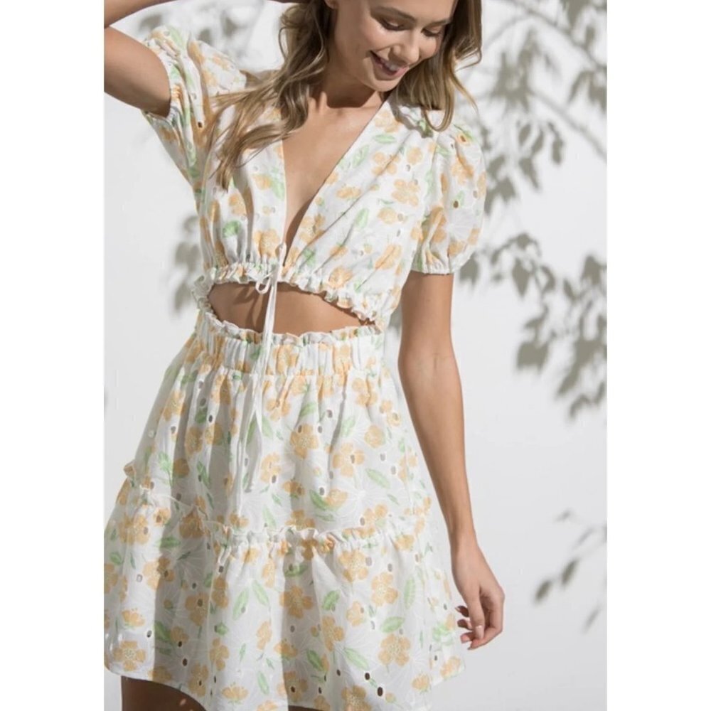 NWT Papermoon Floral Print Dress Size S